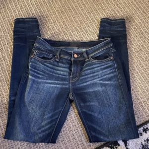 Buckle black skinny dark wash jeans